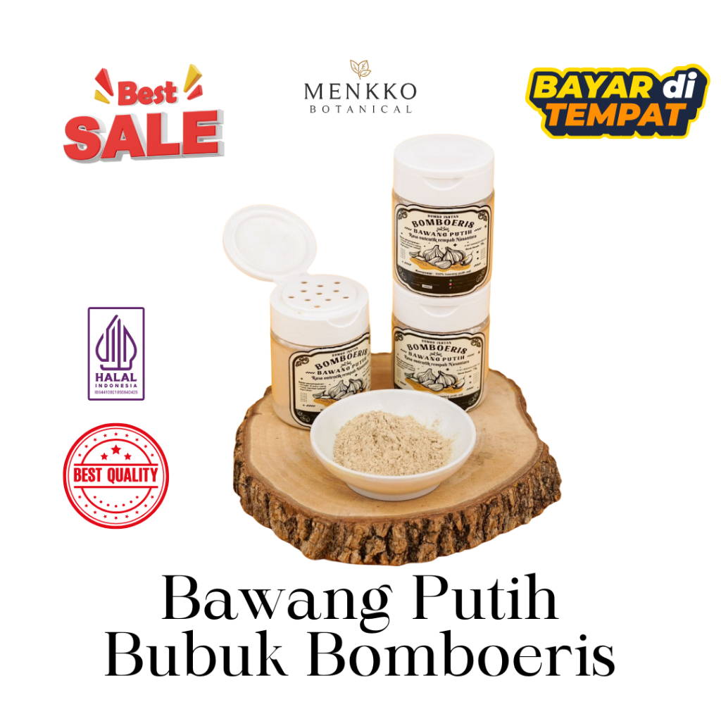 GINTEANC-BUMBU SERBUK BAWANG PUTIH (BUBUK BAWANG PUTIH, BAWANG PUTIH BUBUK) GINTEANC
