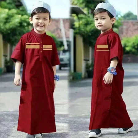 Baju Koko Jubah Anak Laki laki / Gamis Anak Laki Laki Terbaru Model Maroko