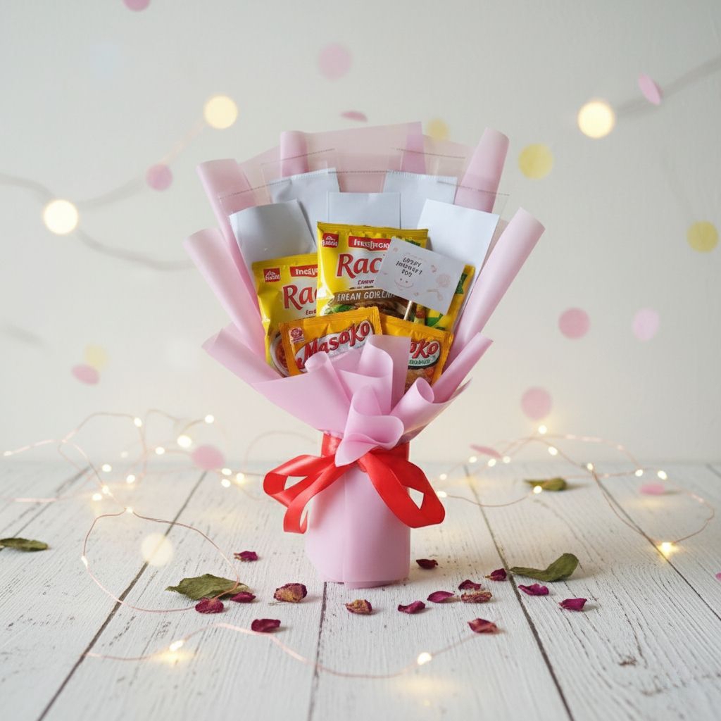 buket bumbu masak+uang untuk hari ibu