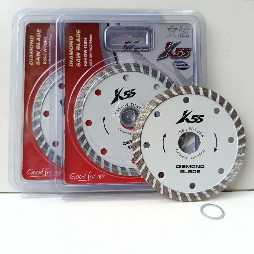 MATA GERINDA PEMOTONG KERAMIK UBIN BETON K55 TURBO 4" DIAMOND WHEEL  MATA PISAU POTONG KERAMIK UBIN