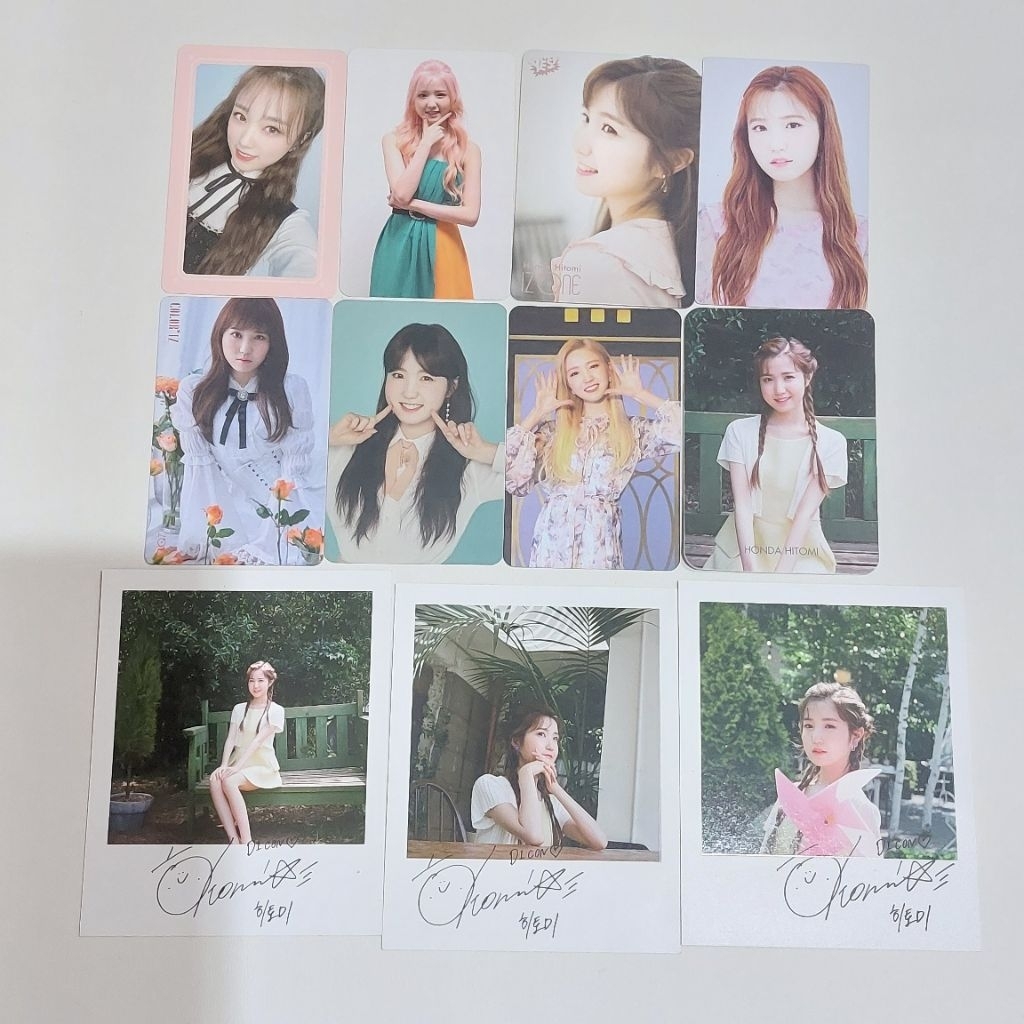 [take all] izone iz*one hitomi nako pc photocard polaroid one the story ots trading card dicon japan