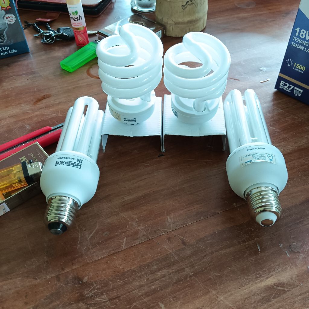 LAMPU KACA HEMAT ENERGI / LAMPU 2U 3U SP LHE BERBAGI WATT CUCI GUDANG