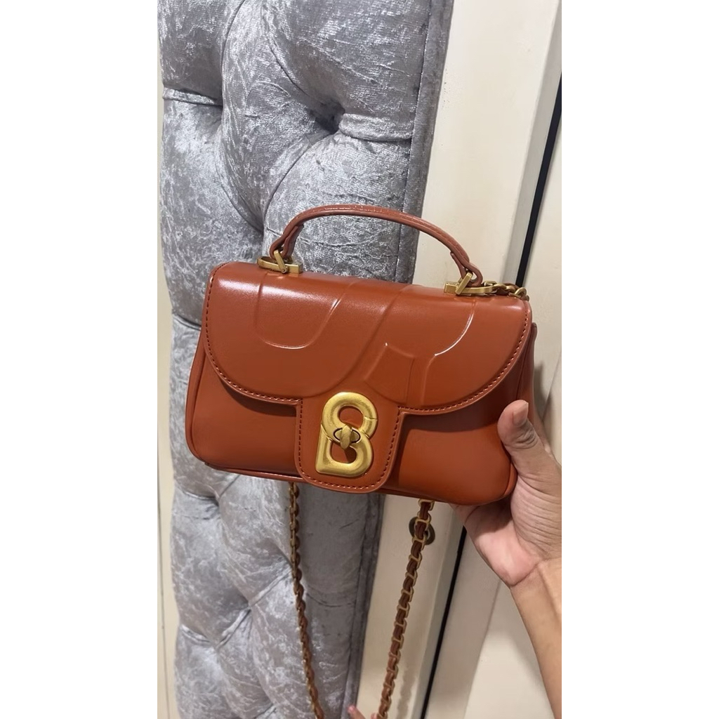 PL tas buttonscarves ( alma small ginger)