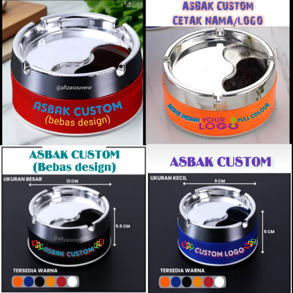 Asbak custom/Asbak Souvenir/Asbak promosi/Asbak custom nama/logo/Souvenir murah