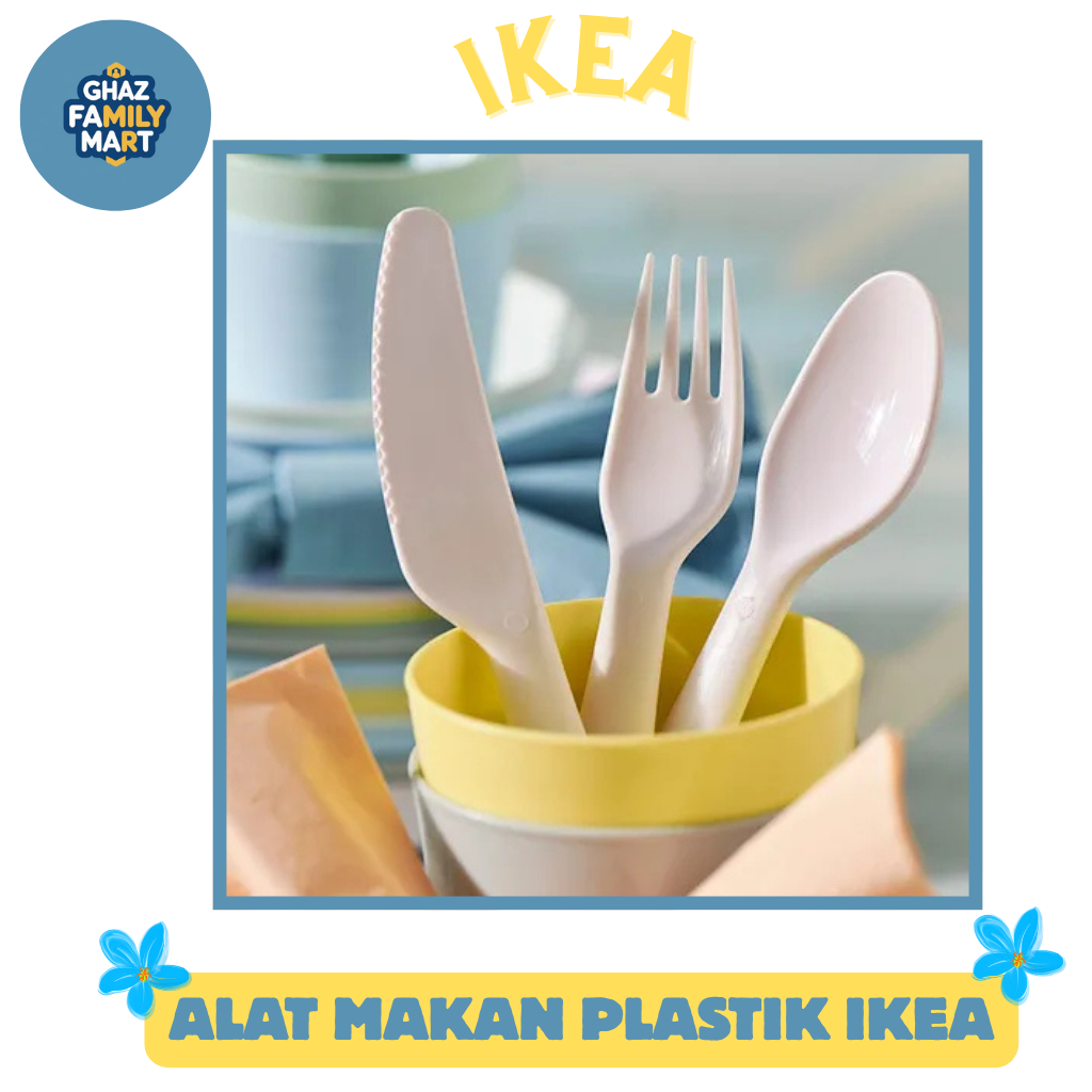 Alat Makan Anak Sendok Garpu Plastik IKEA