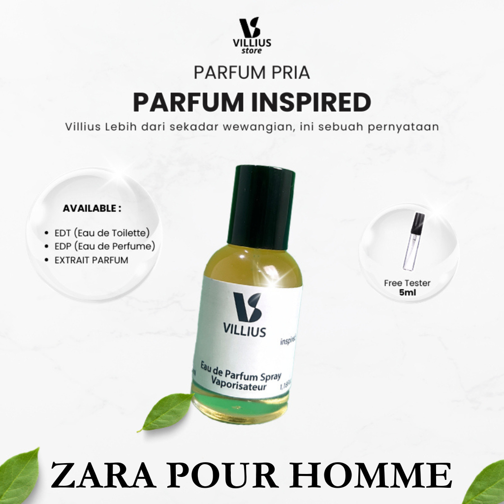 Parfume Pria Tahan Lama ZARA POUR HOMME Eau De Parfume Cowok Minyak Wangi Parfum Farfum