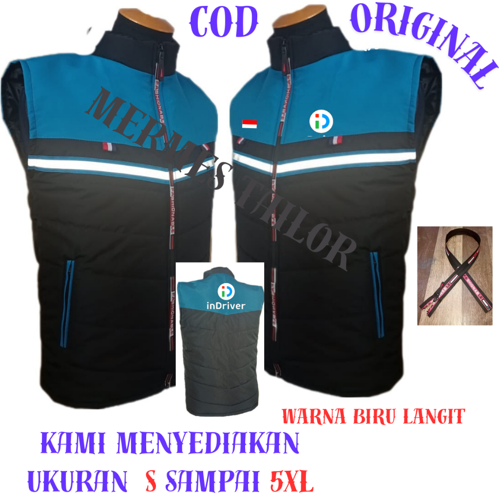 NEW SALE  Jaket Rompi Hiking Pengendara Motor Indriver Terbaru 2025 Rompi indriver / Rompi Polos Ora