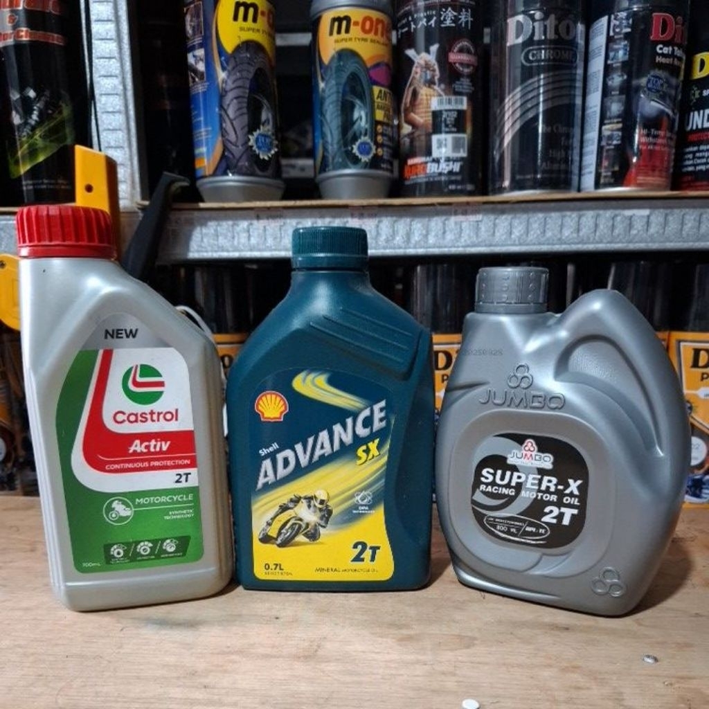 Oli Samping 2T /Oli Samping Shell /Oli samping Castrol /Oli samping Jumbo Oli Samping 2TAK