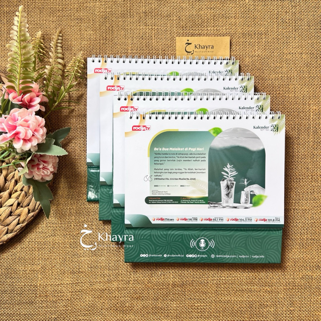 READY - KALENDER MEJA RADIO RODJA/RODJA TV 2026 KALENDER HIJRIYAH KALENDER PUASA SUNNAH KALENDER ISL