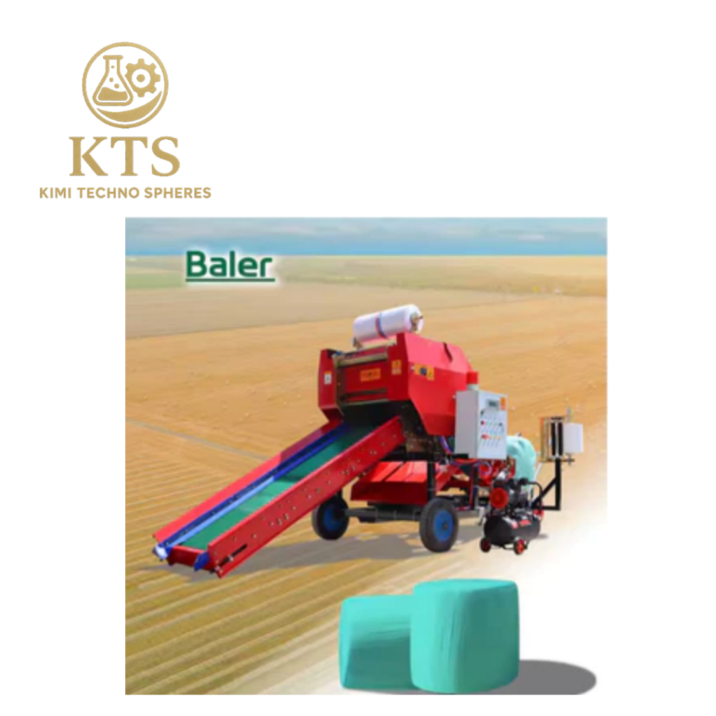 Automatic Silage Baler Machine Baler Wrapper Machine Cattle Sheep Breeding Grass Straw Baler
