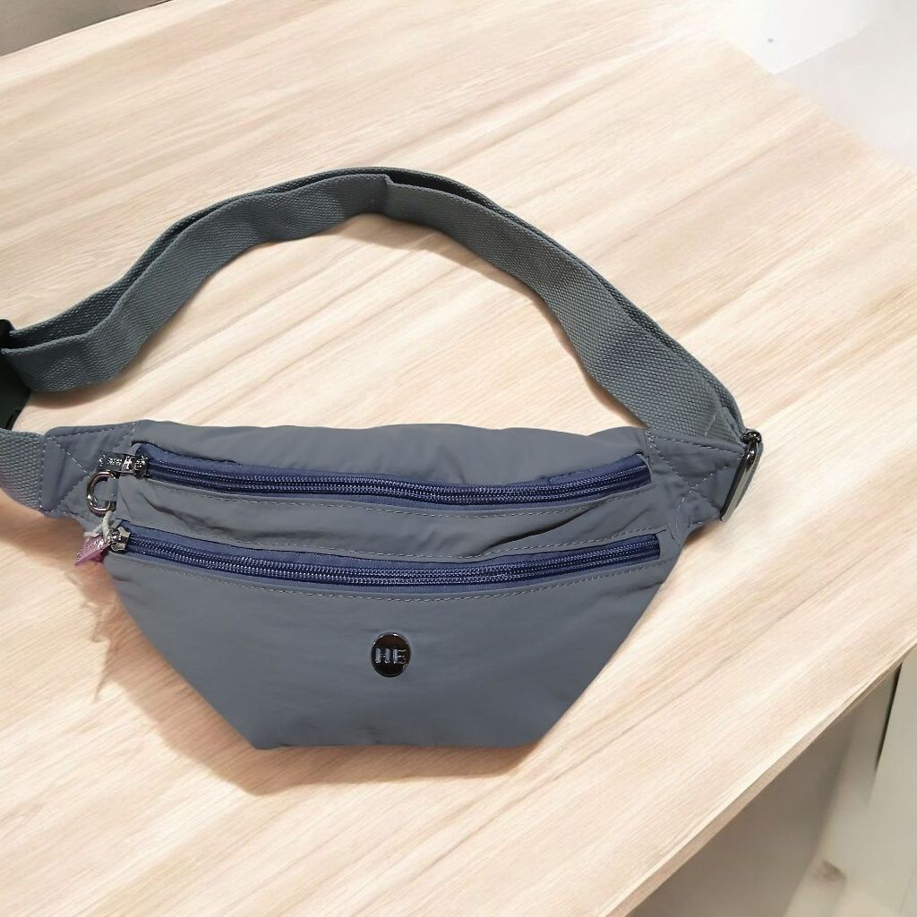 [ HEHE BAG ] Waistbag wanita bahan nilon import | Tas pinggang wanita