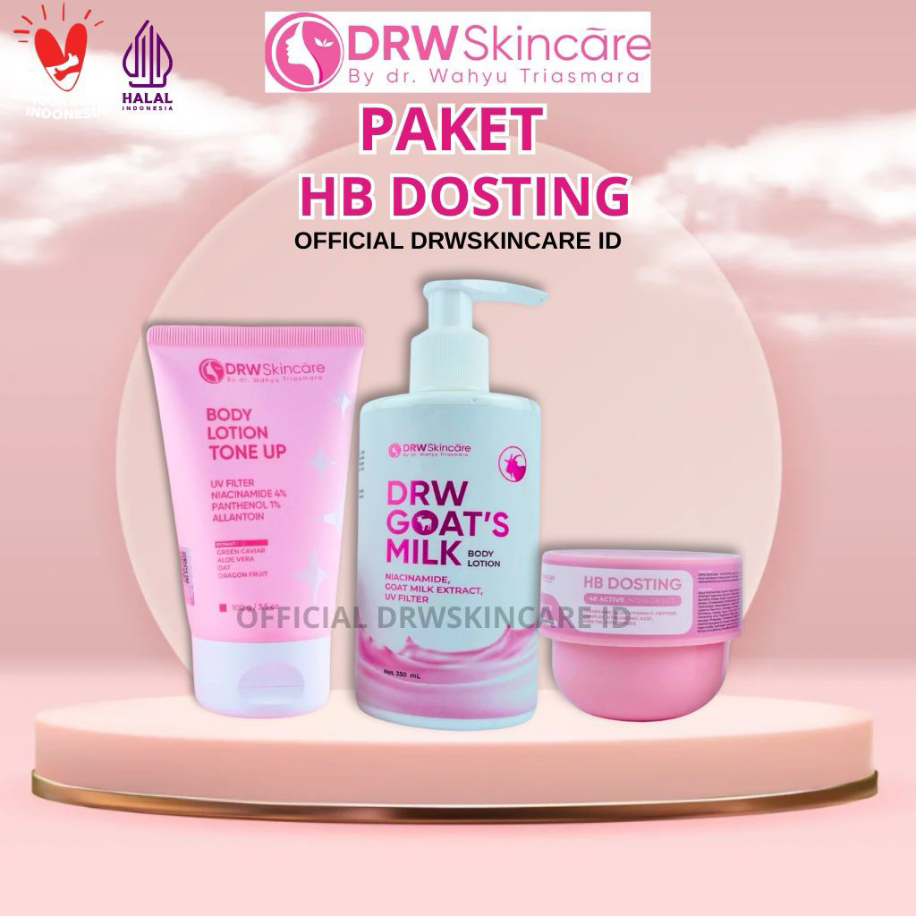 DRW SKINCARE LOTION PEMUTIH HB DOSTING BODY LOTION GOAT'S MILK | LOTION TONE UP DRWSKINCARE PEMUTIH 