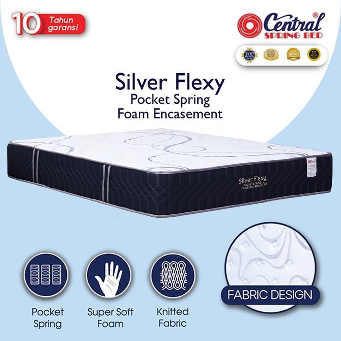 Kasur Springbed CENTRAL SILVER FLEXY 160X200 (KASUR SAJA)