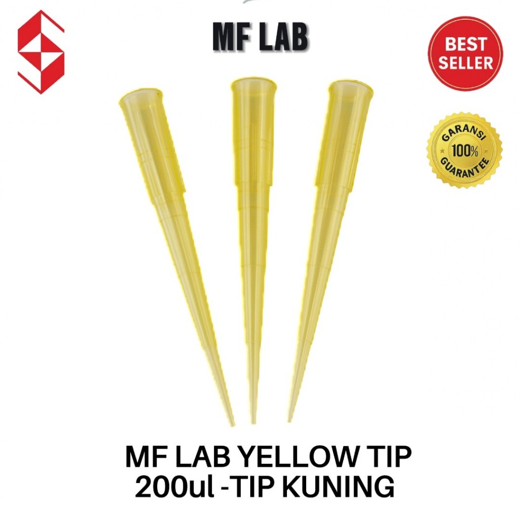 mf lab yellow tips 200ul -tip kuning/20pcs