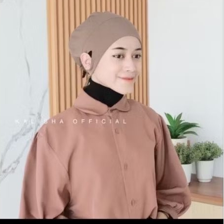 Ciput Lubang Telinga Ciput Tali Karet Jersey Daleman Hijab