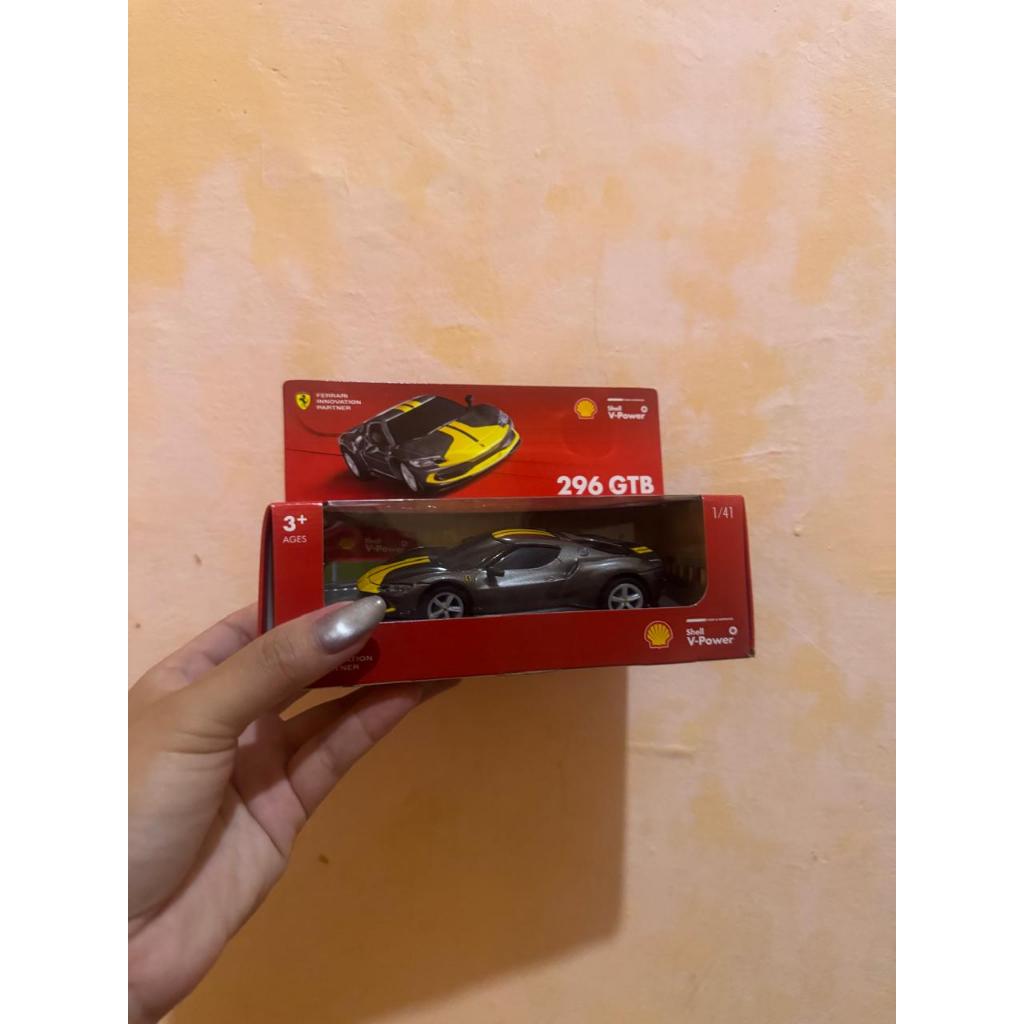 Mainan Mobil Shell Ferrari 296 GTB Diecast