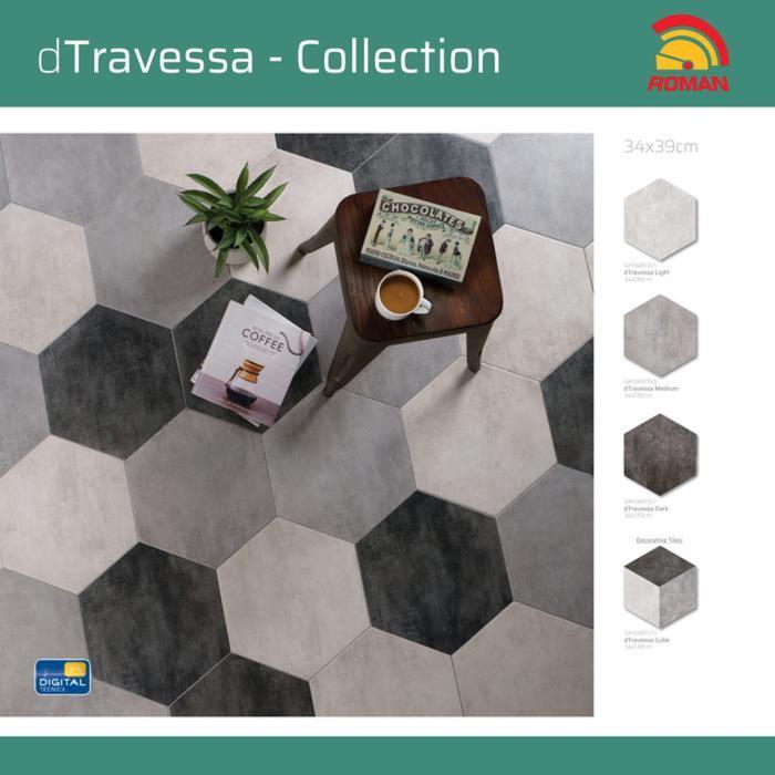 ROMAN KERAMIK 34x39  Hexagonal dTravessa