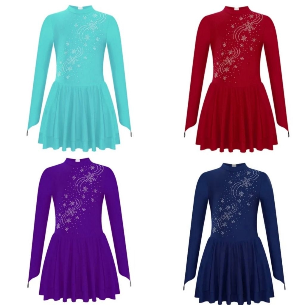 (READY STOCK 178) Leotard Gymnastic Ritmik leotard Ice skating baju senam ritmik baju ice skating pe
