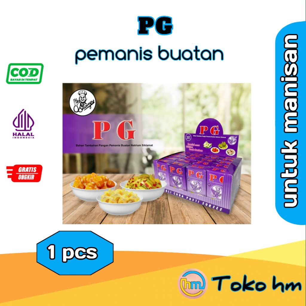 bahan bumbu resep PG penggurih manisan buah-buahan - MS baker saset isi 15 g