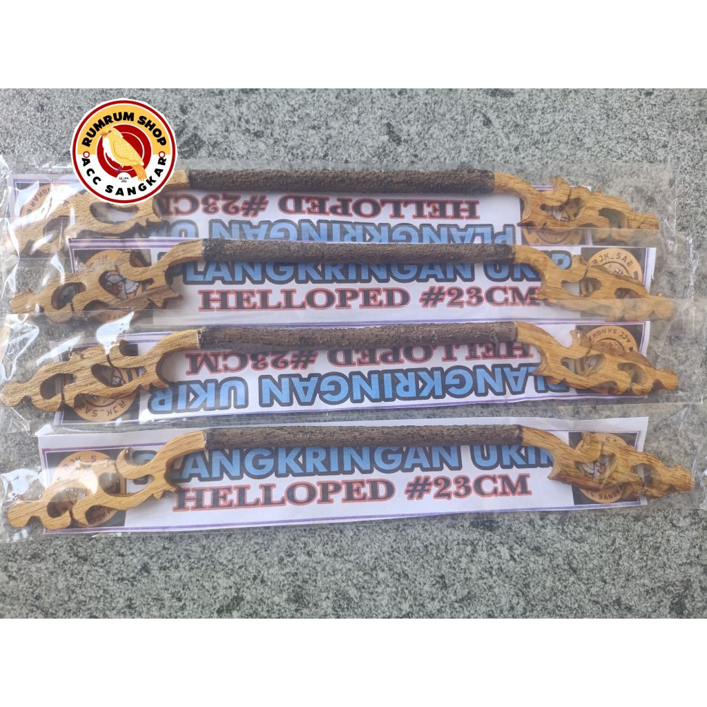 Tangkringan ukir pleci asem Bali sangkar helopet