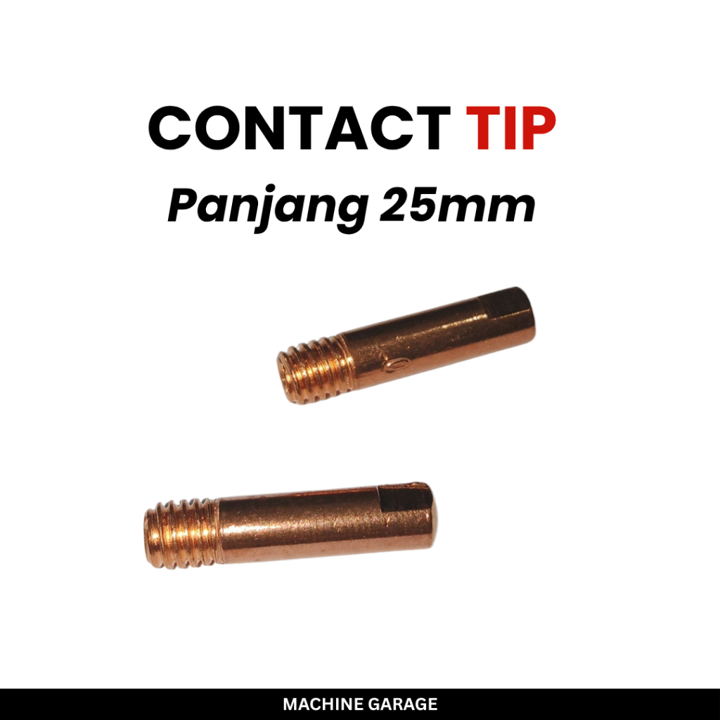 Contact tip MIG ukuran 1mm dan 0.8mm kontak tip mesin las mig