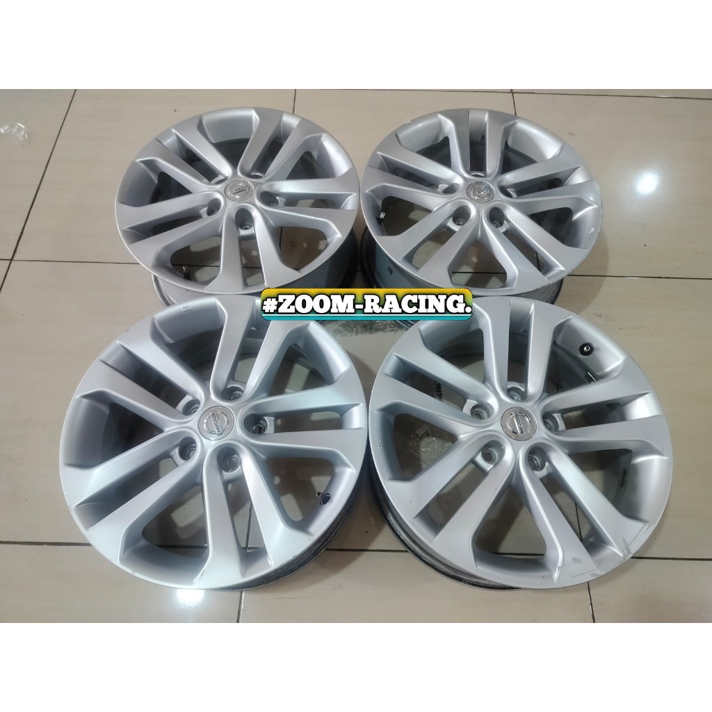 Velg Mobil NISSAN JUKE Ring 17 Copotan OEM Pcd 5x114 Murah Pelek Original R17 Silver, FREE ONGKIR