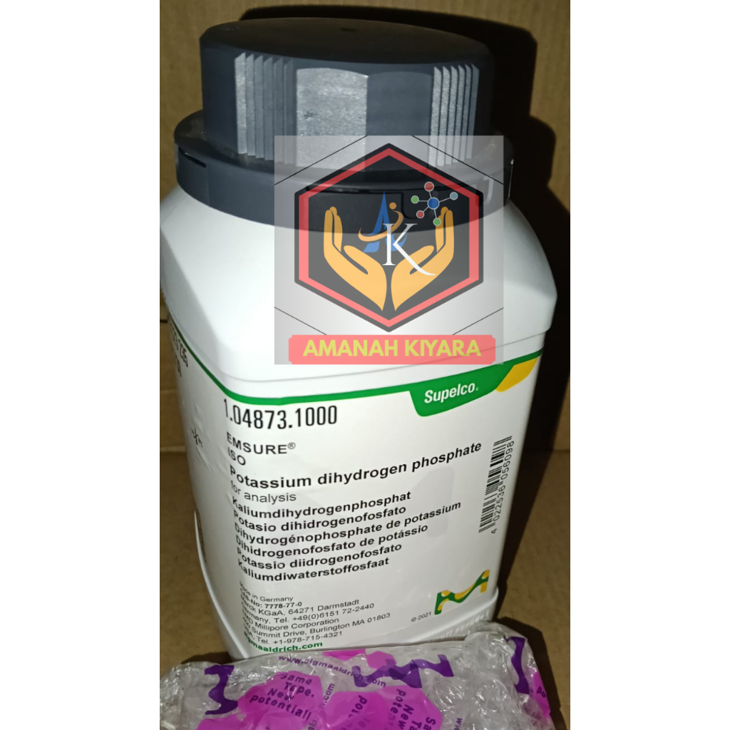 Kalium dihydrogen phospat , kh2po4 , Potassium dihydrogen phospat , Merck 1.04873. eceran 1 gr