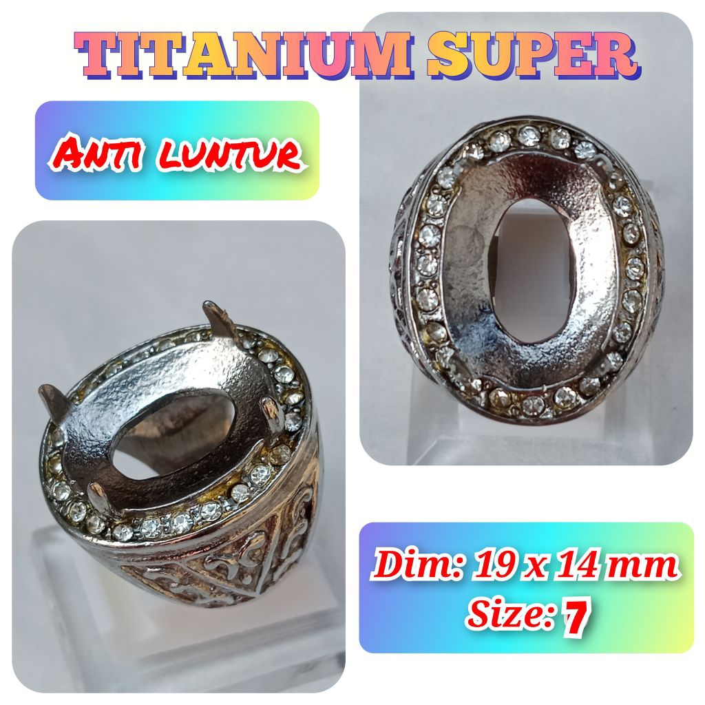 emban batu akik dan permata TITANIUM super  titanium.05