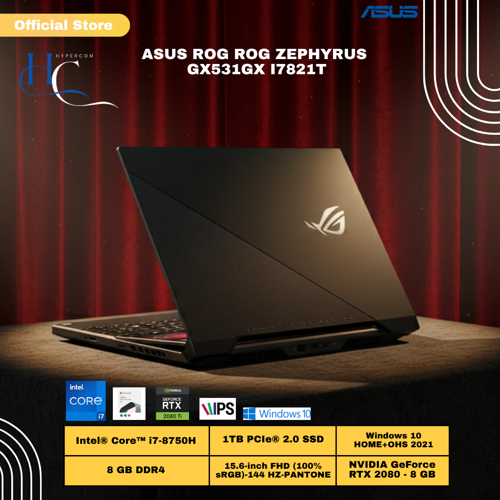ROG ZEPHYRUS GX531GX I7821T - i7 24GB SSD1TB RTX 2080 8GB 144HZ