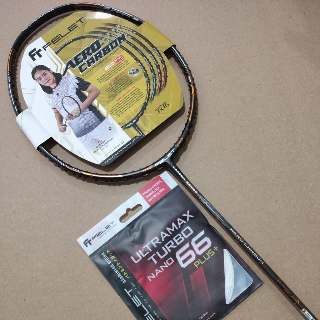 RAKET BADMINTON FELET AERO CARBON 35 LBS