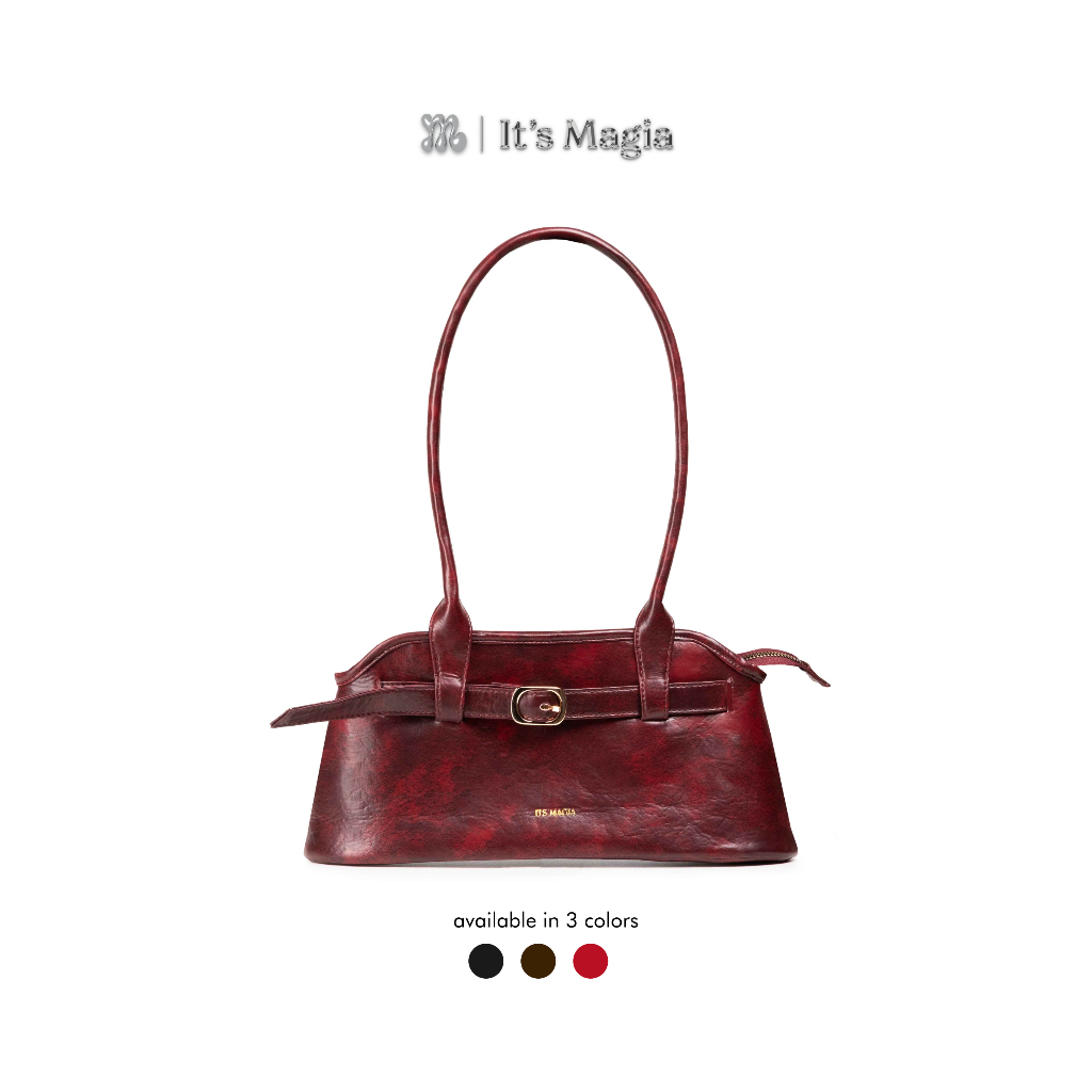 MAGIA Alia Bag Redwine Leather Totebag