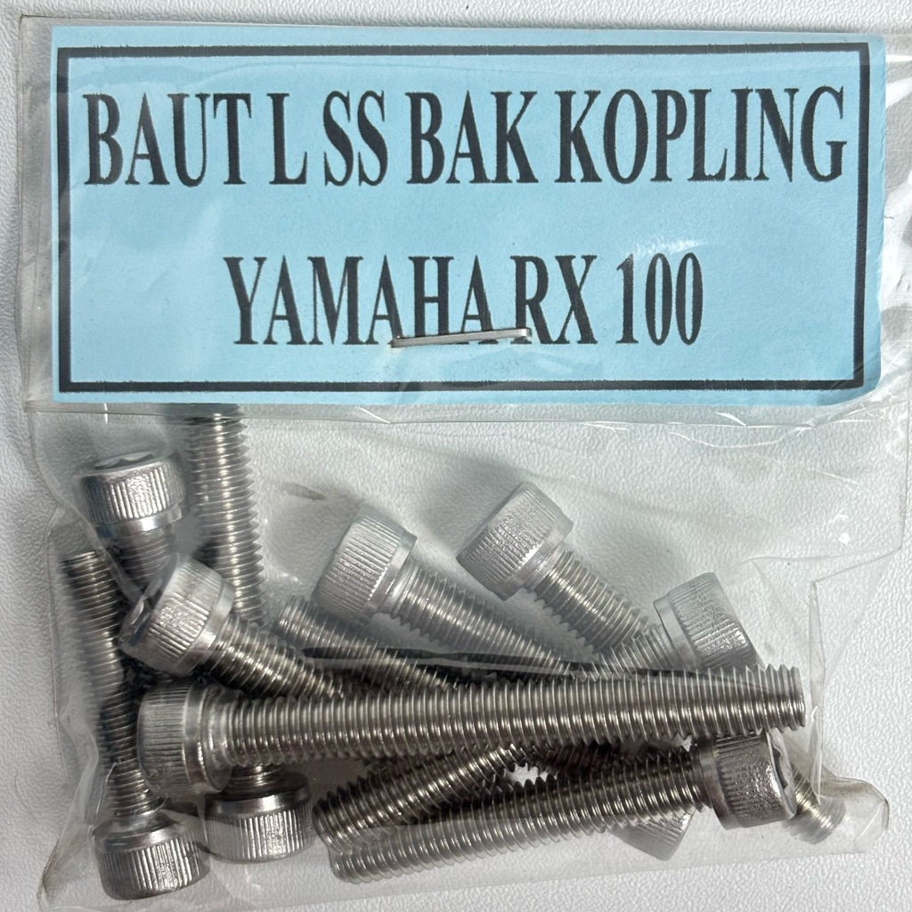 Baut L stainless bak kopling Yamaha RX100 RX 100