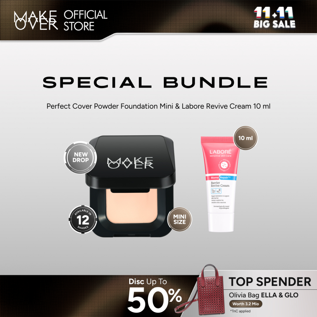 MAKE OVER X LABORE SPECIAL BUNDLE: MAKE OVER Perfect Cover Powder Foundation + LABORE Sensitive Skin
