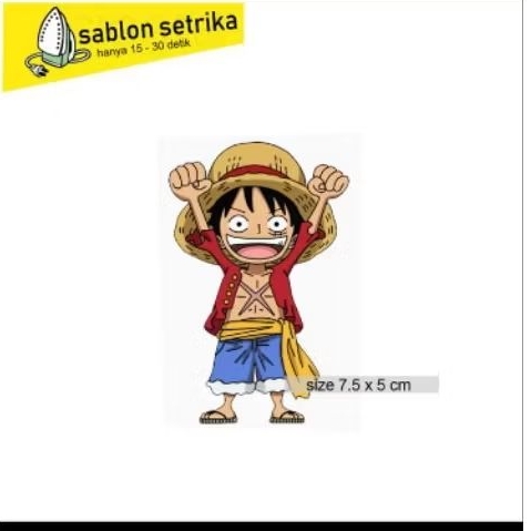 Sablon Setrika Lucu Anime One Piece