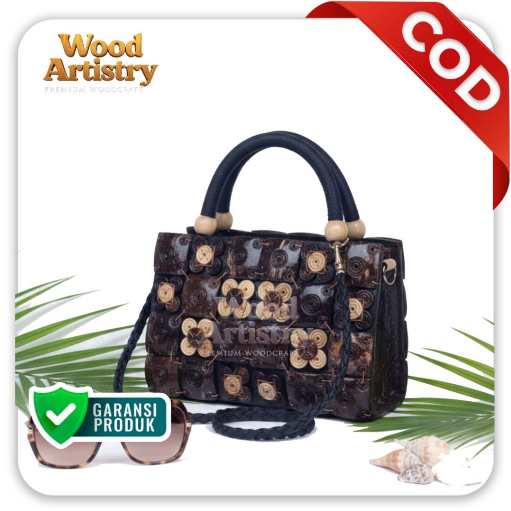 TERMURAH TAS WANITA UNIK DARI BAHAN BATOK KELAPA PREMIUM