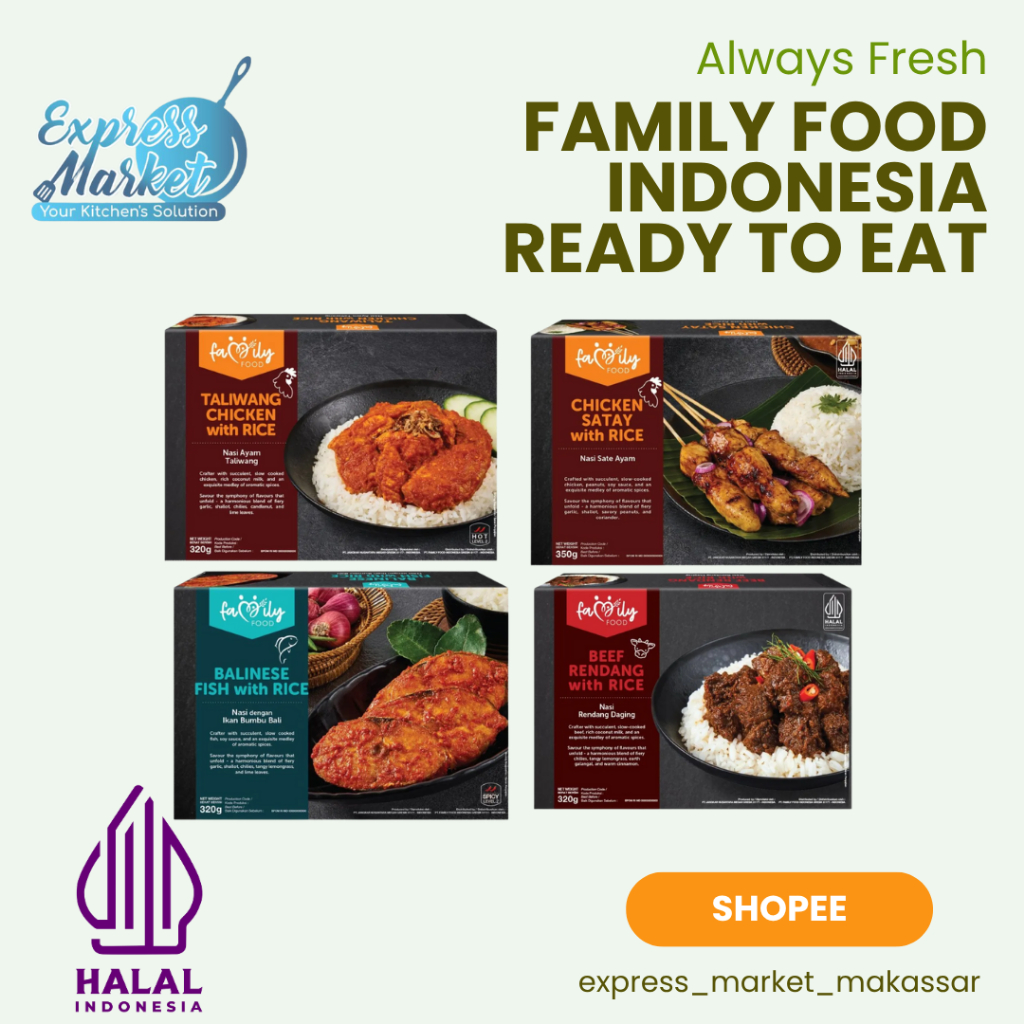 Family Food Indonesia Ready to Eat - Makanan Nasi Instant