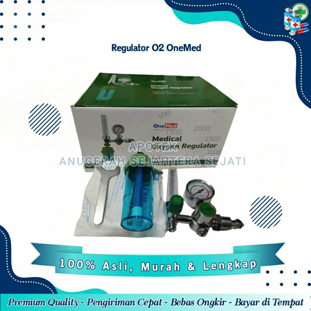 Regulator Tabung Oksigen 1 Set Lengkap / OneMed