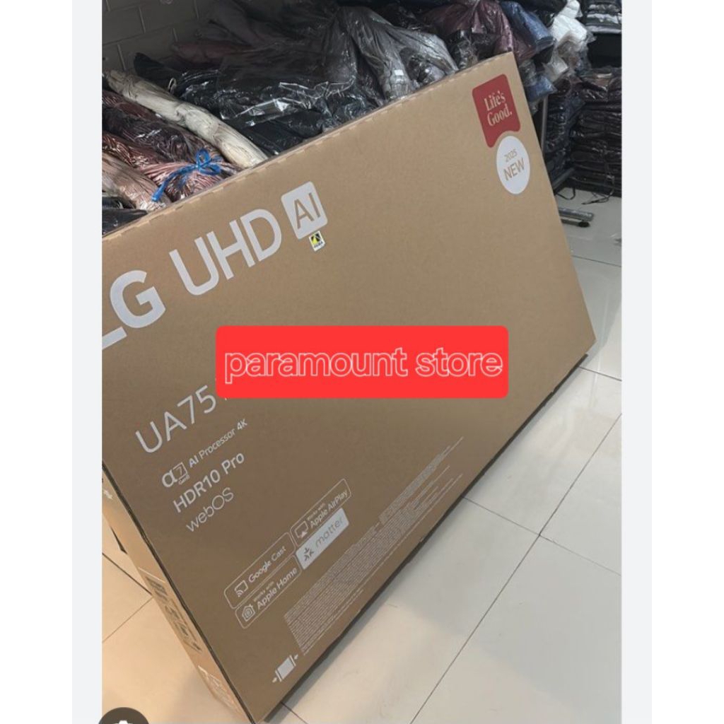 Kardus TV LED 75inci/Box Televisi