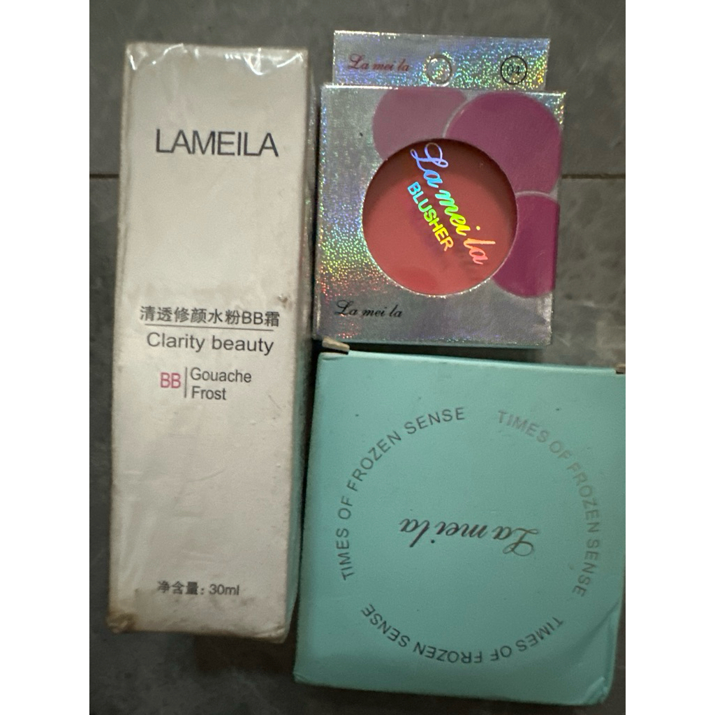 LAMEILA bedak padat, lameila blusher, lameila BB
