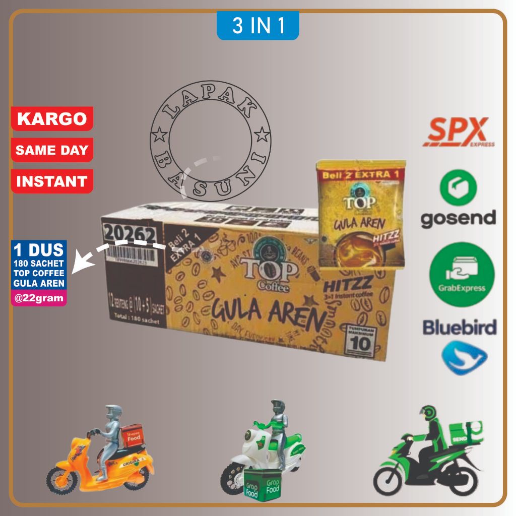 Top Coffee Gula Aren 1 DUS 180 SACHET