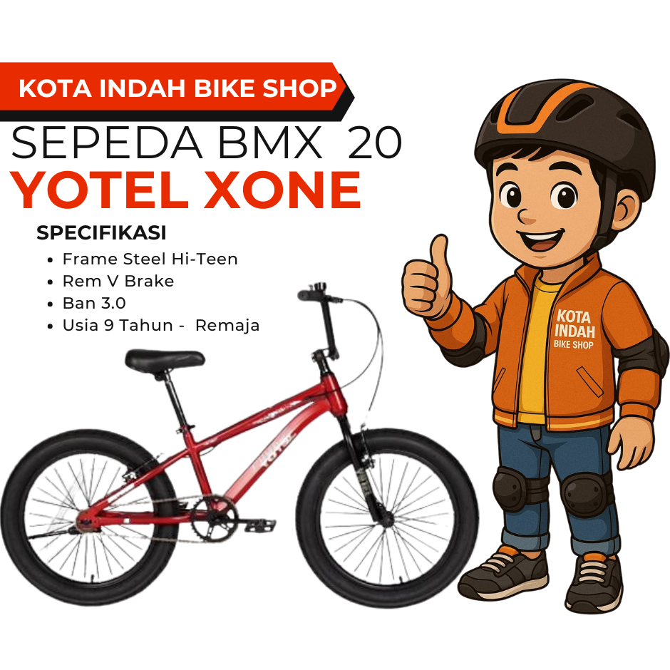 ELEMENT Sepeda BMX 20 inch  COYOTE YOTEL XONE Premium Quality Ban besar Jumbo 3.0 anak cowok laki la