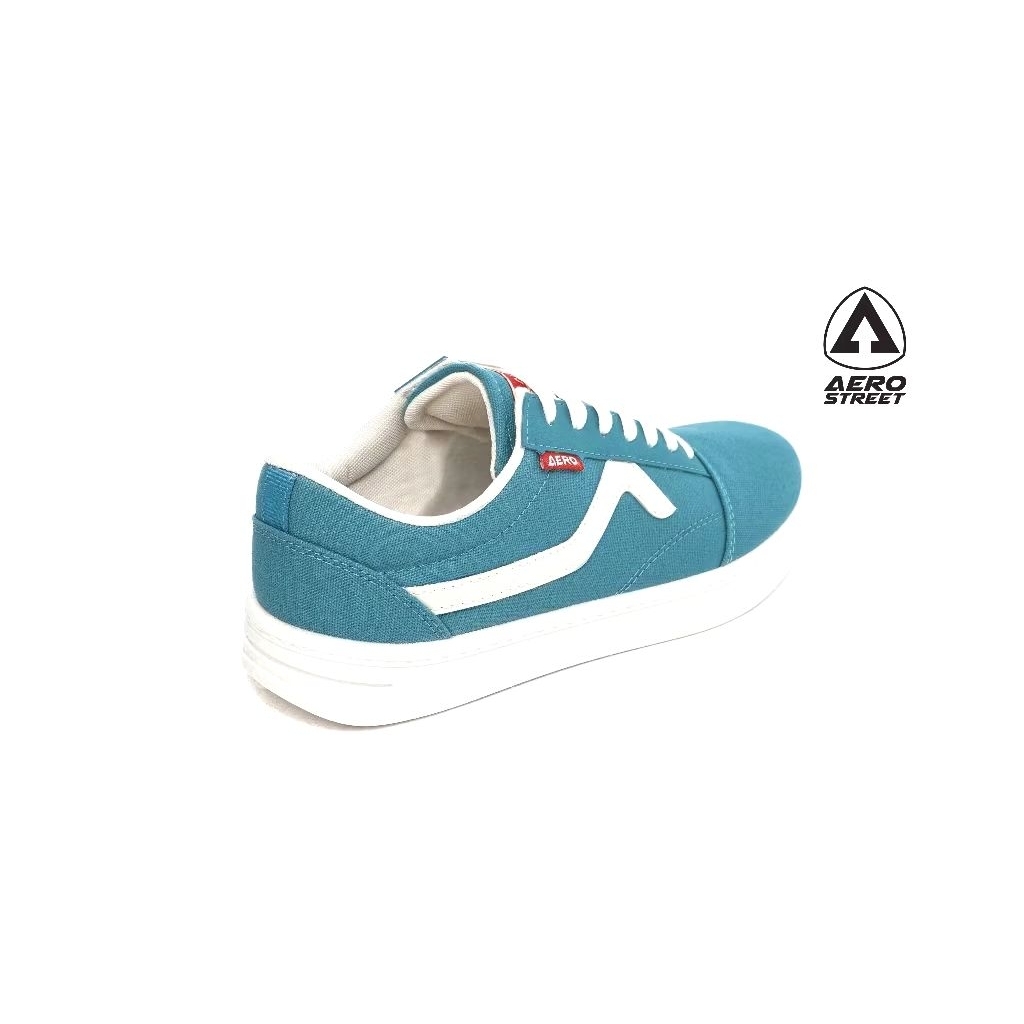 PROMO,. Ori Aerostreet  Massive Low 2.0 Natural Biru Tua Pastel - Sepatu Casual