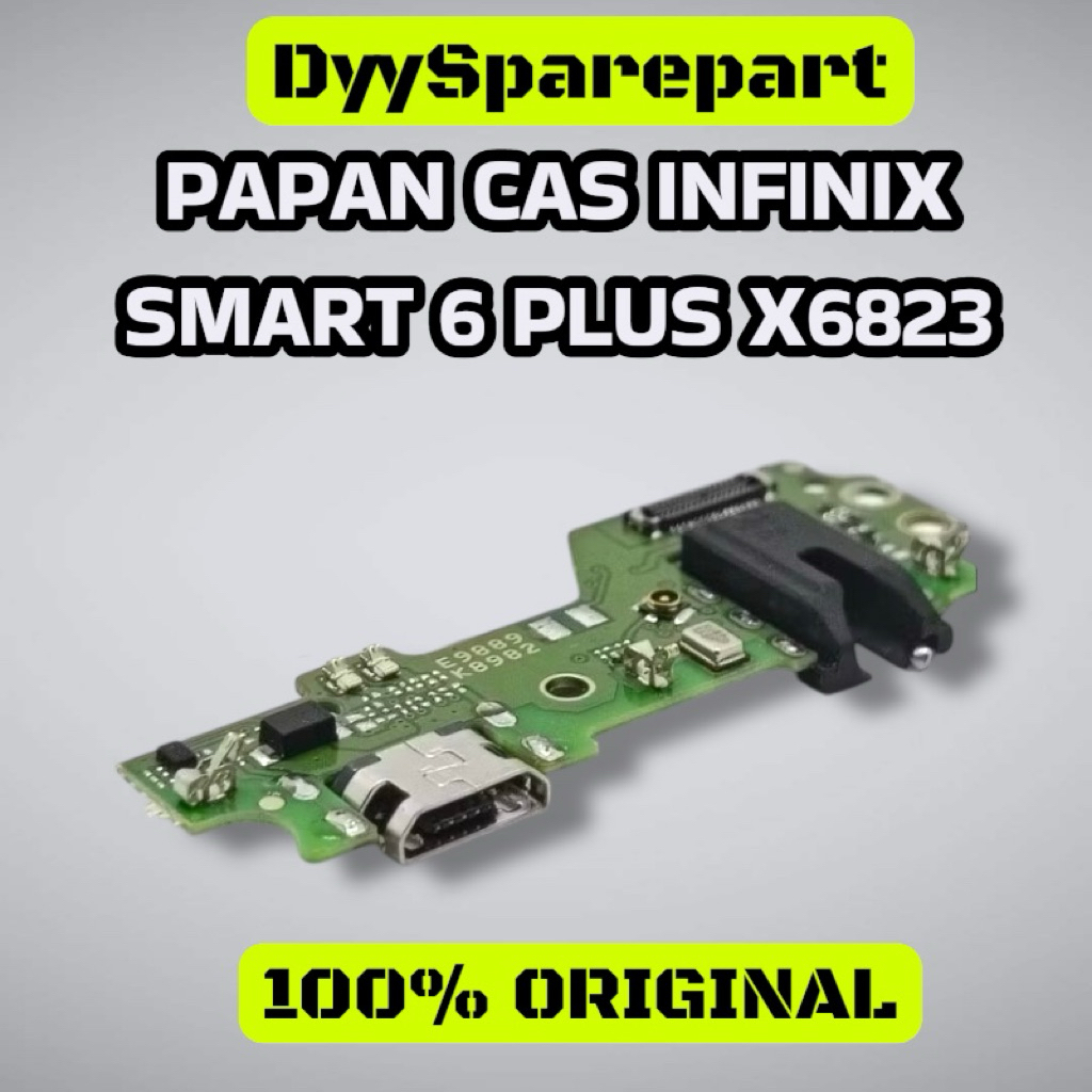 CONNECTOR CHARGER INFINIX SMART 6 PLUS X6823 ORI + MIC PAPAN KONEKTOR CAS INFINIX SMART 6 PLUS X6823