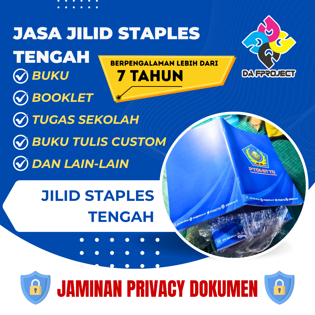 JASA JILID STAPLES TENGAH MAX 50 LEMBAR