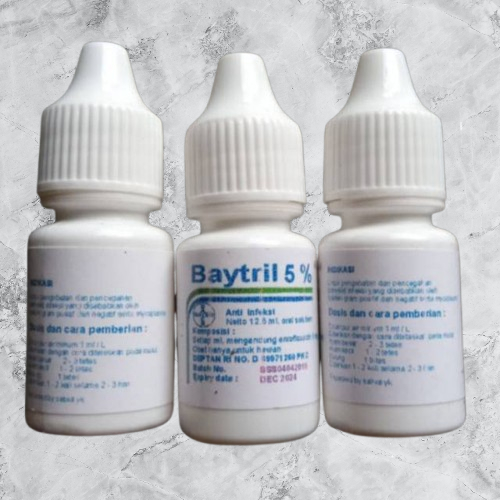 1btol baytril 5% - obat infeksi unggas - obat infeksi kucing - antibiotik unggas - antibiotik kucing