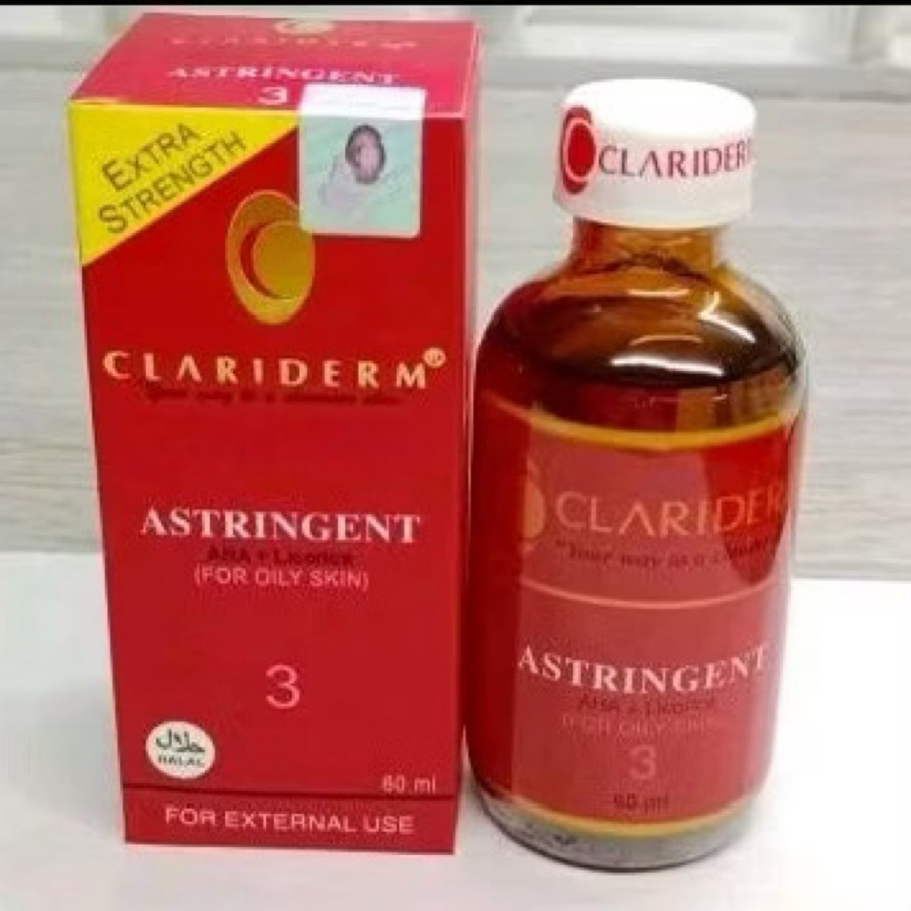 TONER CLARIDERM ASTRINGENT ORIGINAL / TONER ASLI KUNING / TONER CLARIDERM ORI