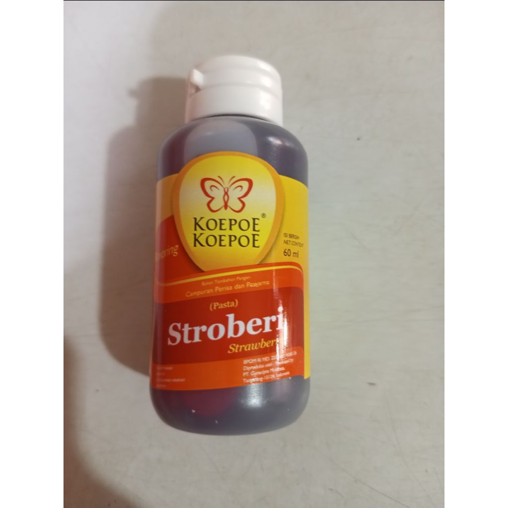 Koepoe Pasta Stroberi 60ml/Pasta Pewarna Makanan/Pewarna Bahan makanan makanan