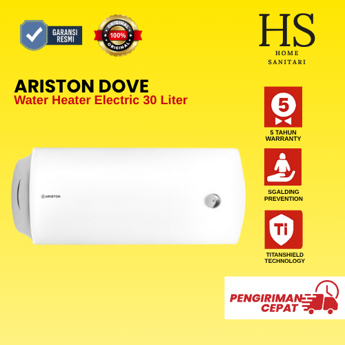 Water Heater Listrik Ariston Dove 30L / Pemanas Air Ariston 30L Dove
