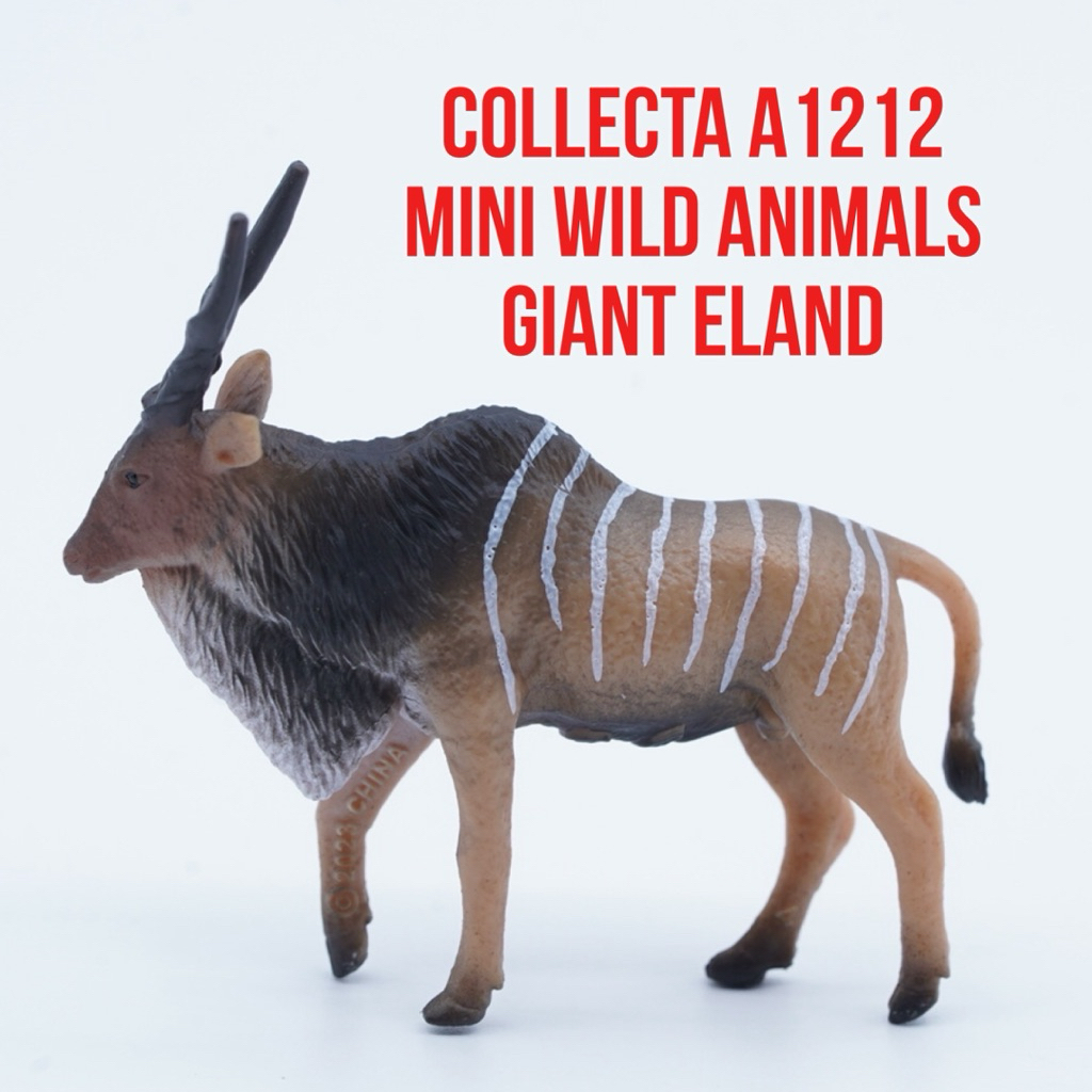 Collecta A1212 Mini Wild Animals | Giant Eland Antelope  Taurotragus derbianus | Small Size Ukuran K
