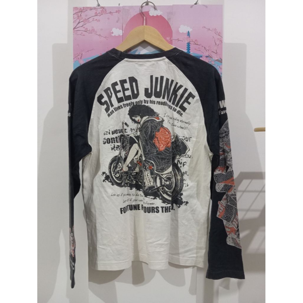 peak'd yellow sukajan longsleeve